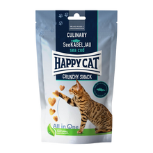 Happycat Crunchy Snack, Kabeljau/Erbsen, - 70 G