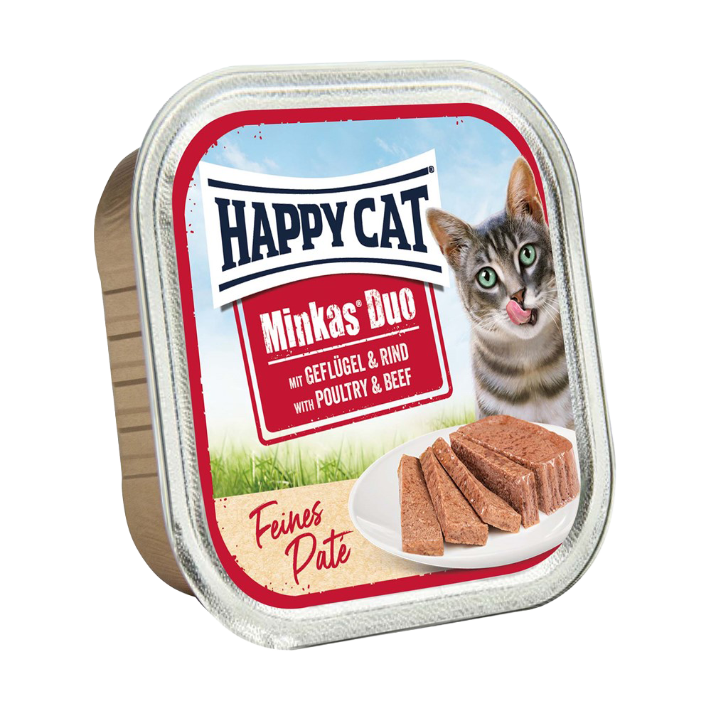 Happycat Duo Menu Pastete Geflügel & Rindfleisch – 100 g