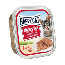 Happycat Duo Menu Pastete Geflügel & Rindfleisch – 100 g