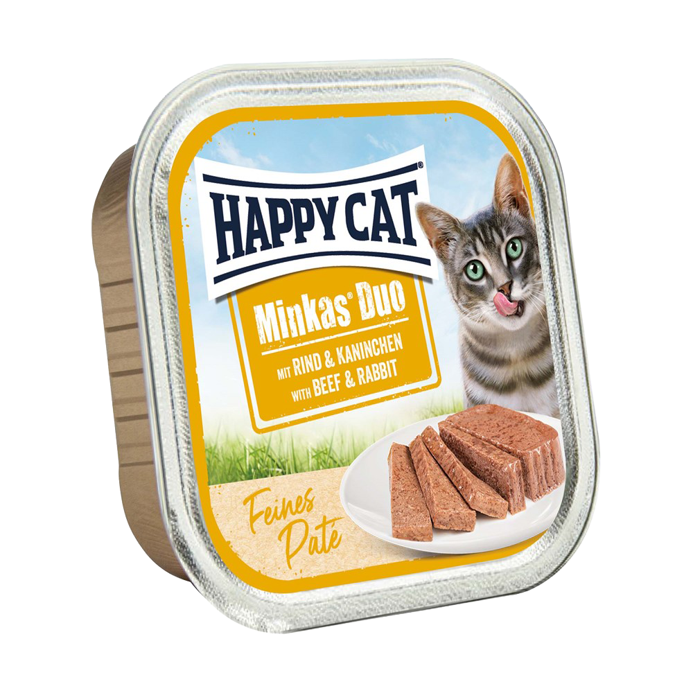 Happycat Duo Menü Pastete Rindfleisch & Kaninchen – 100 g
