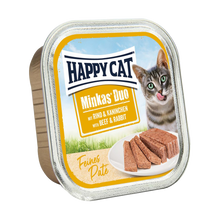 Happycat Duo Menü Pastete Rindfleisch & Kaninchen – 100 g