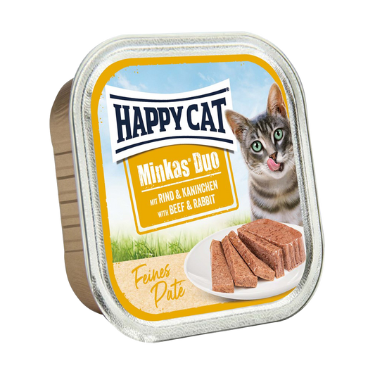 Happycat Duo Menü Pastete Rindfleisch & Kaninchen – 100 g
