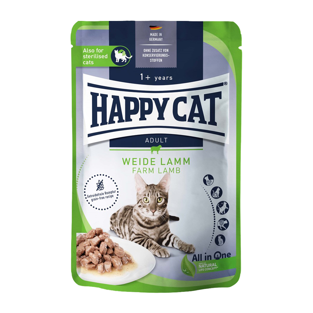 Happycat Nassfutter/Soße Lamm – 85 g
