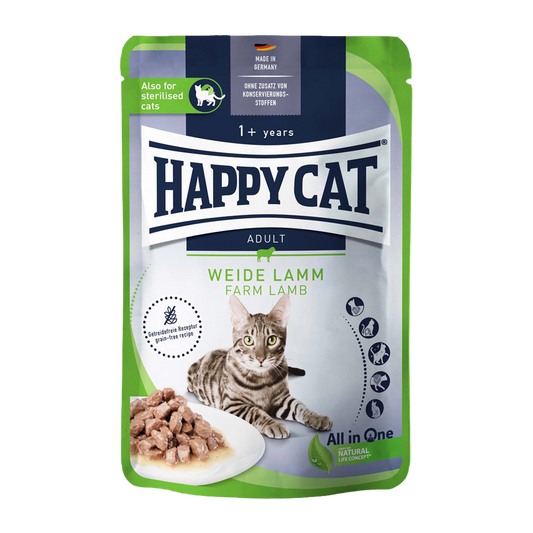 Happycat Nassfutter/Soße Lamm – 85 g