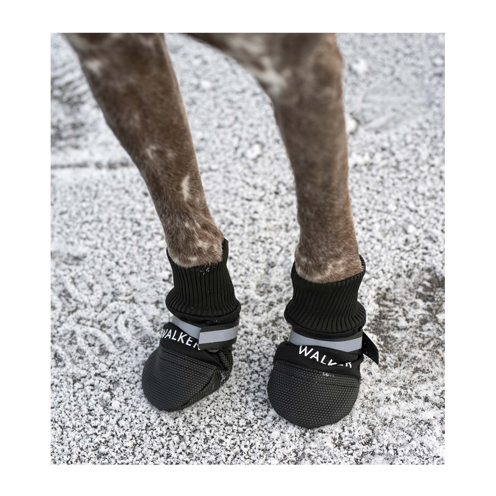 Hundeschuhe Walker Comfort 2er-Pack Schwarz