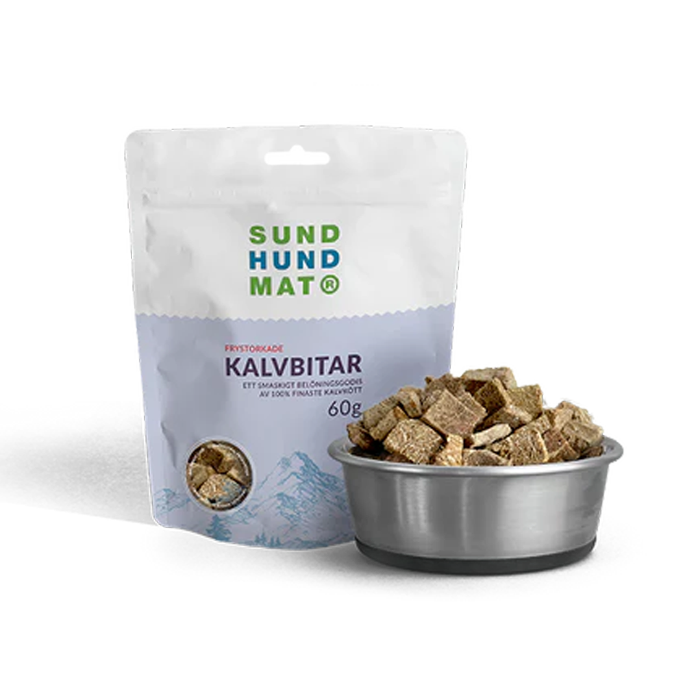 Frystorkade Kalvbitar – 60 g