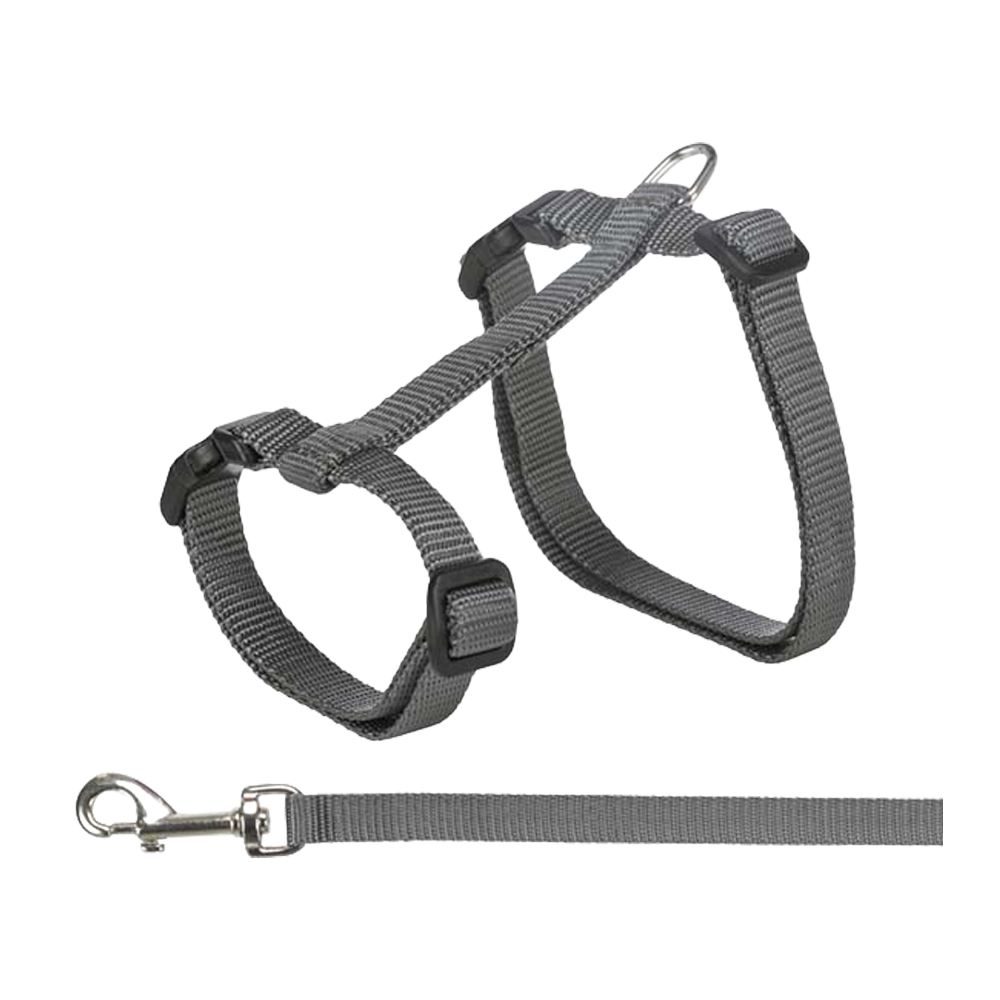 Katzenhalsband + Leine XXL 34–57 cm