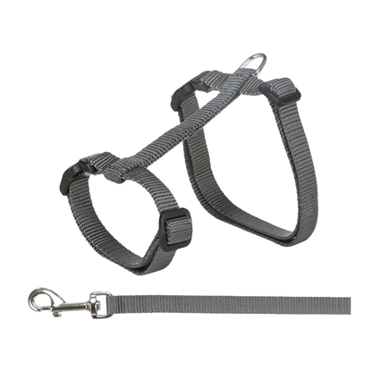 Katzenhalsband + Leine XXL 34–57 cm