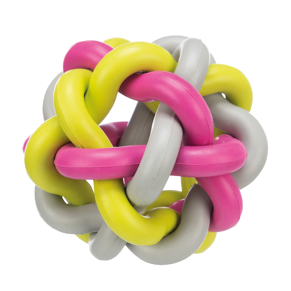 Knotenball Spielzeug aus Gummi – 10 cm