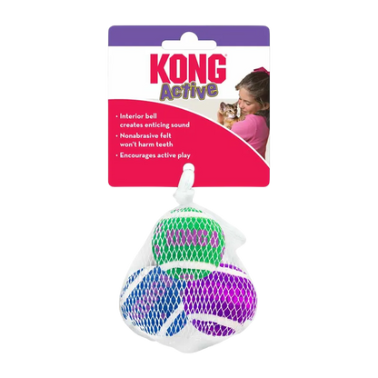 Kong Cat Active Tennisball mit Glöckchen Ö – 4 cm