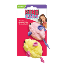 Kong Kitten Mäuse 2er-Pack sortiert – 3 x 10 x 5 cm