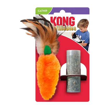 Kong Nachfüllbare Katzenminze-Feder-Karotte – 13 x 6 x 1 cm