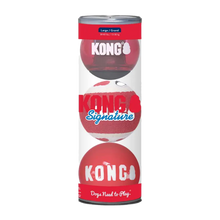 Kong Signature Bälle 3er-Pack groß gemischt Ø 8,2 cm