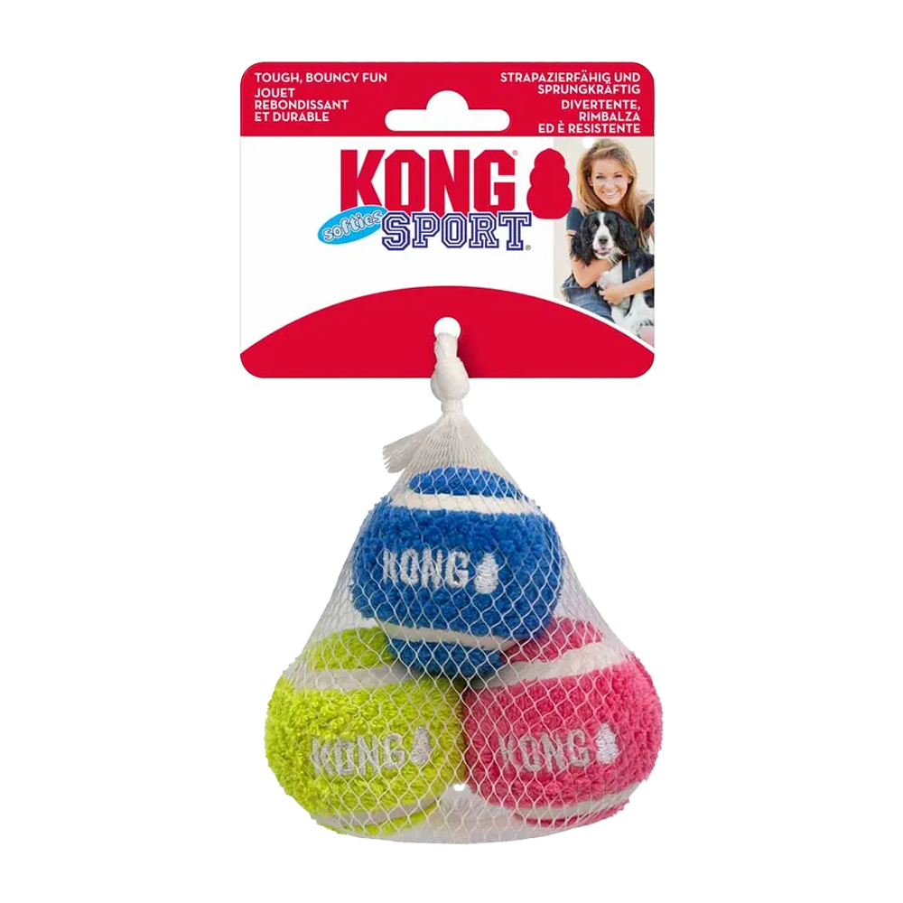Kong Sport Softies Ball S 3er-Pack Mix Ö – 5 CM