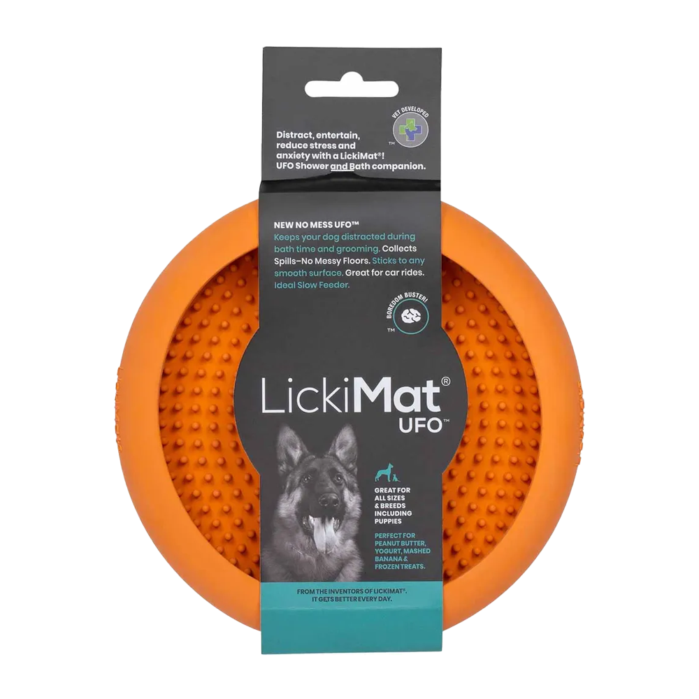 Hundeschüssel Lickimat Ufo – Orange