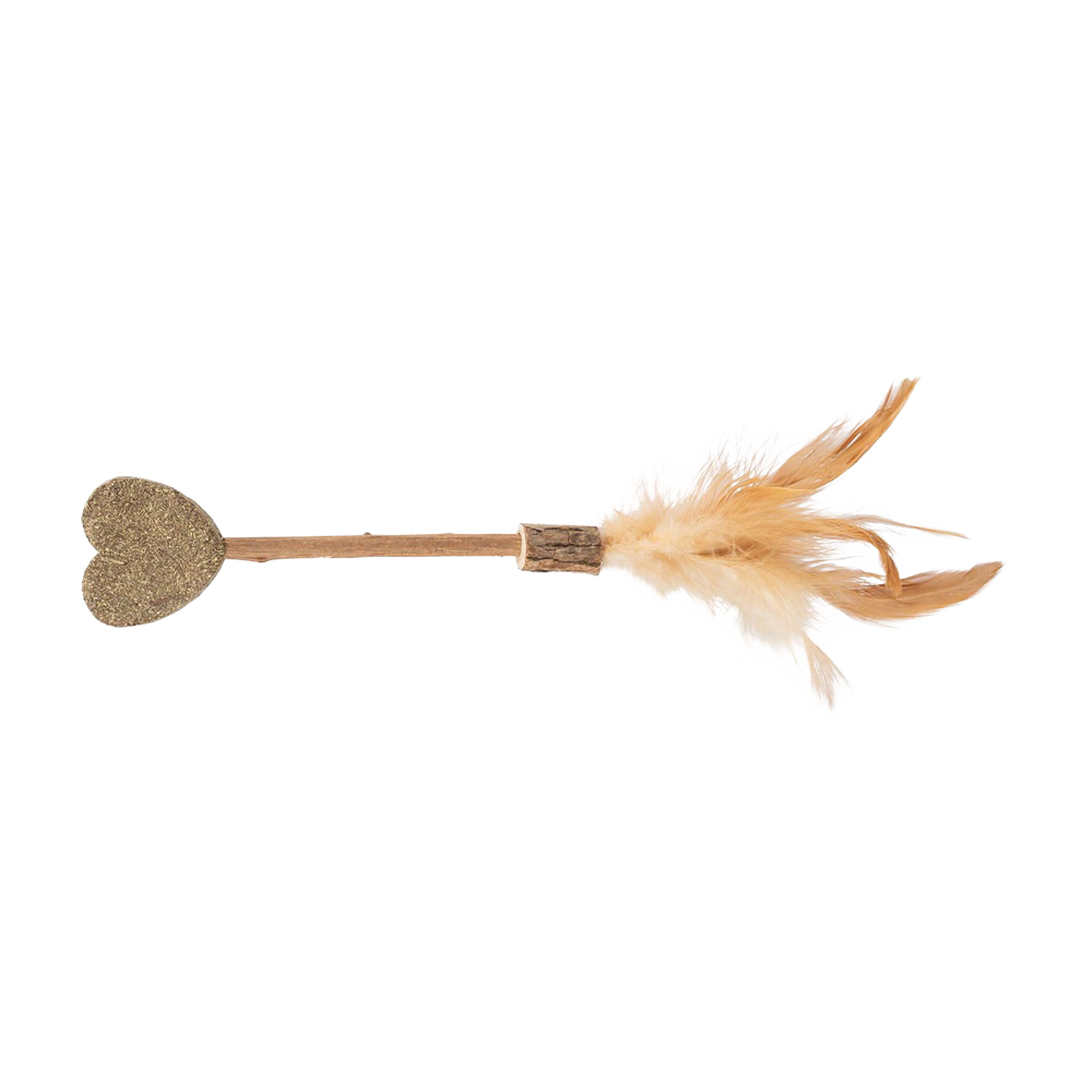 Matatabi-Stick mit Catnip-Herz – 23 cm