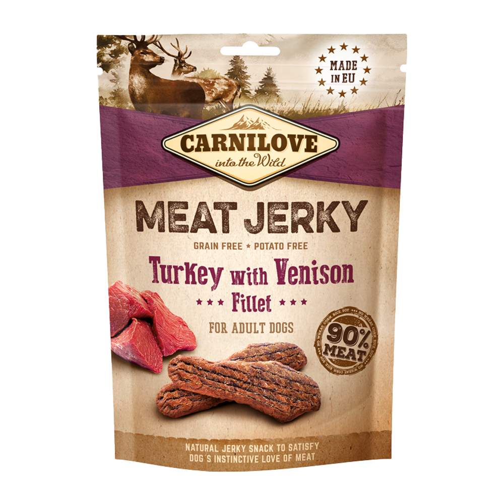 Carnilove Jerky Turkey med Venison Fillet - 100 G
