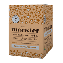 Monster Cat Pouches Adult Truthahn 85 g (8er-Pack)