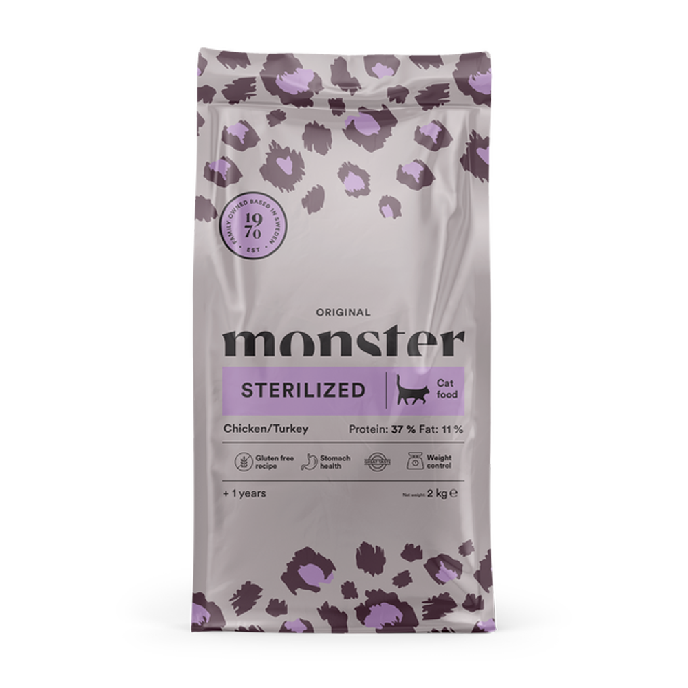 Monster Cat Orig. Sterilized Chick/Turkey 6 kg