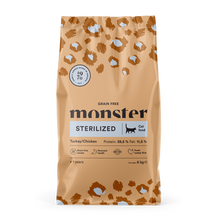 Monster Cat Gf Sterilized Truthahn/Huhn – 2 kg