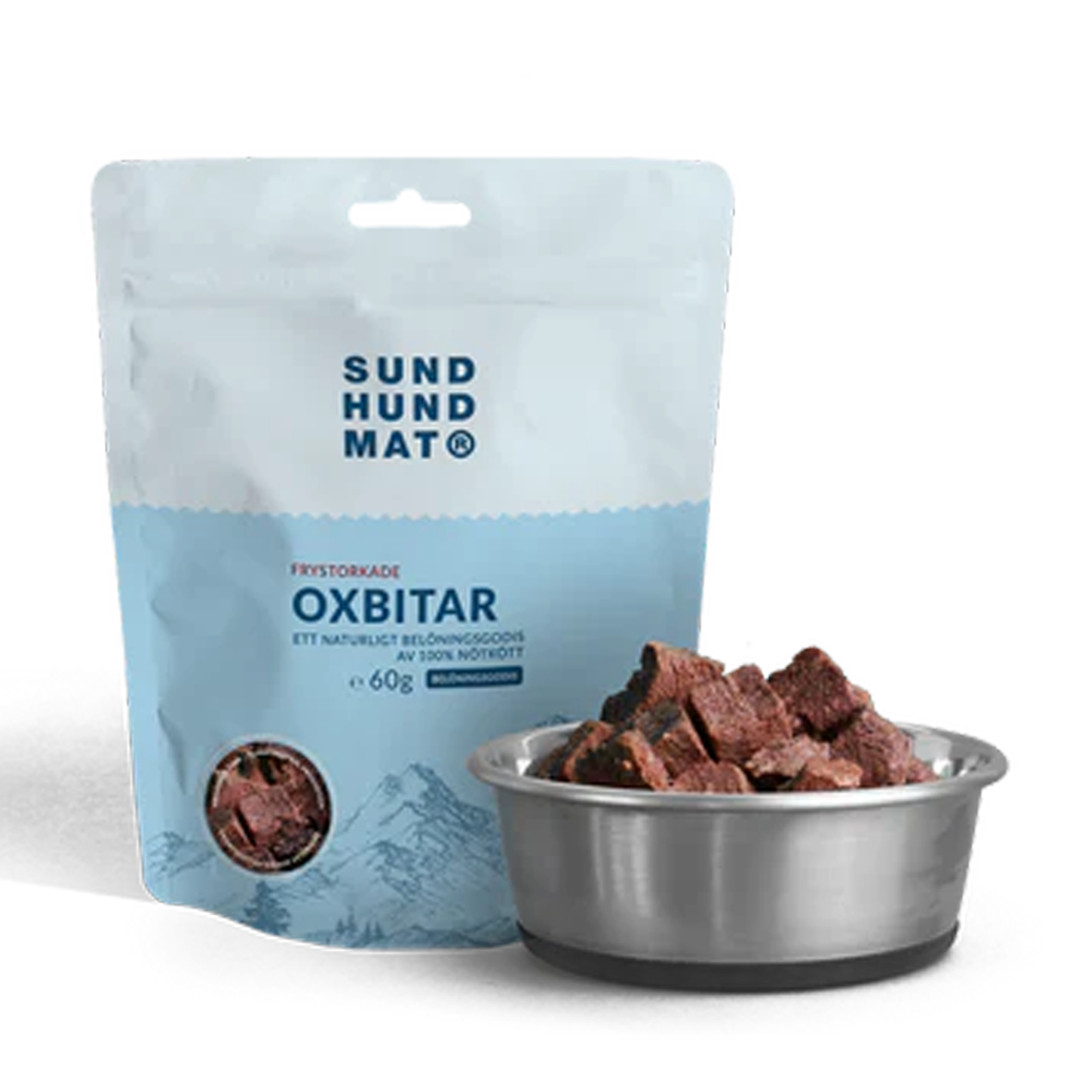 Gefriergetrocknete Rindfleischstücke – 60 g