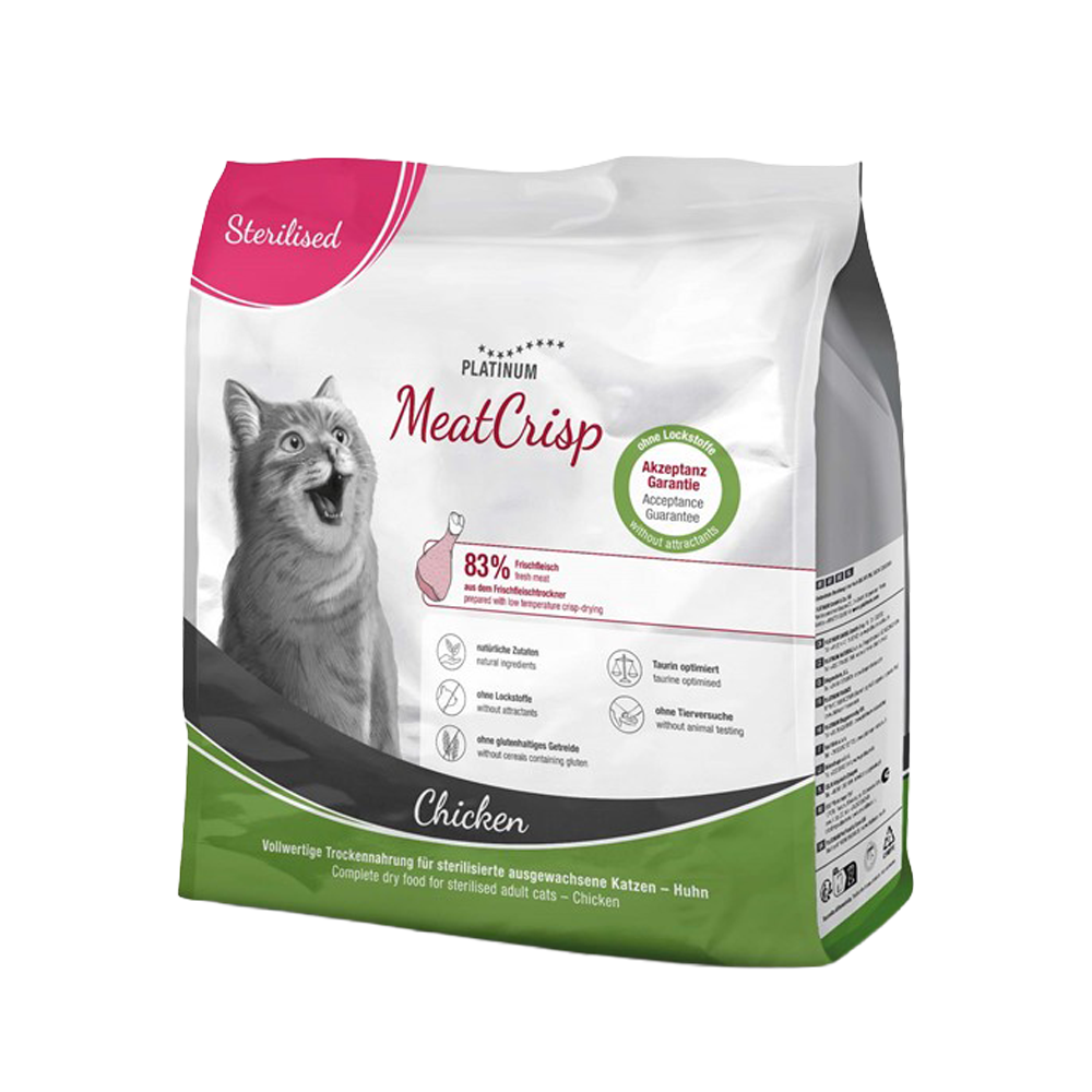 Platinum Cat Meatcrisp Sterilised Chicken – 0,4 kg