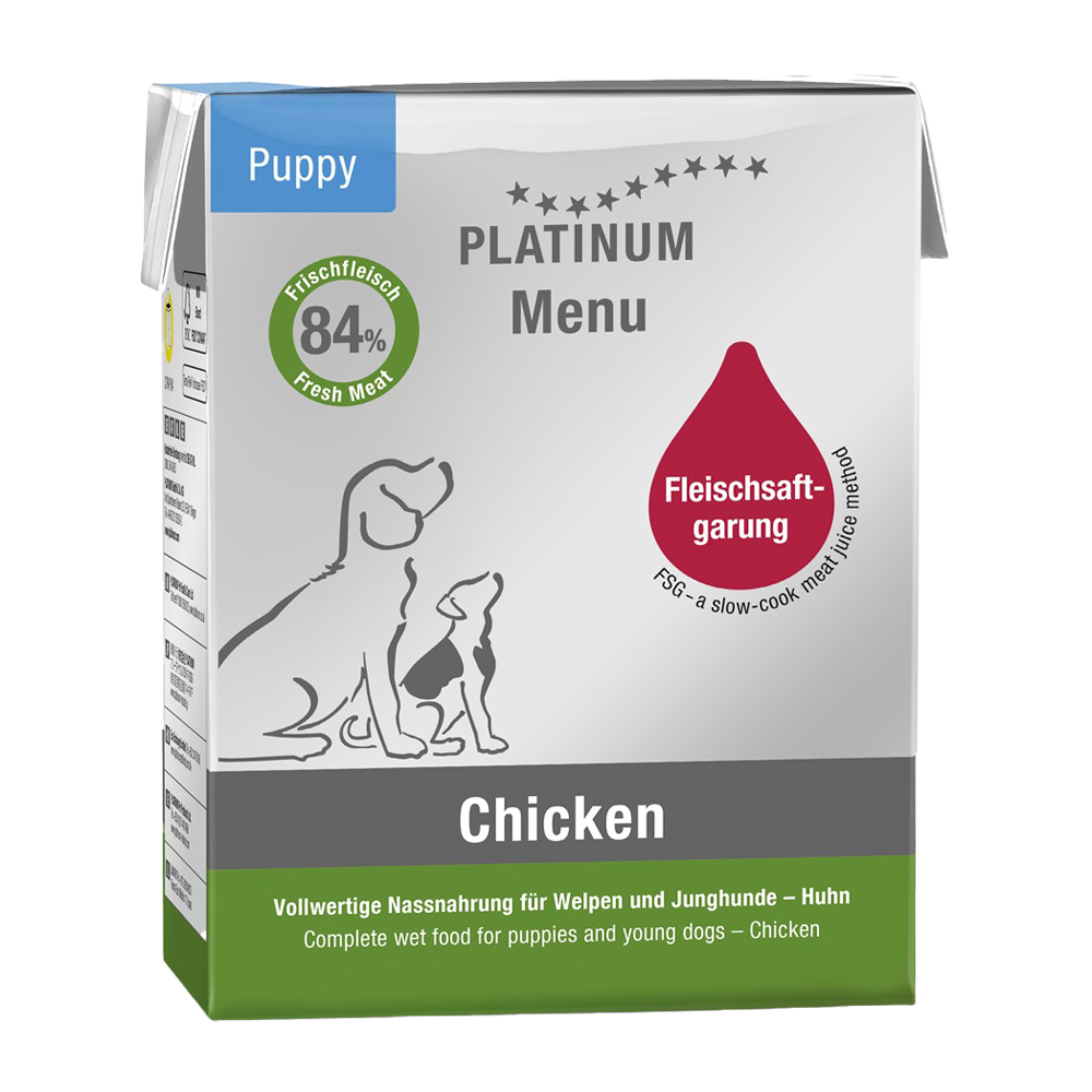 Platinum Menu Puppy Chicken - 375 G | Endast 69 kr! - Zoogiganten