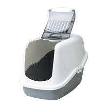 Nestor Katzentoilette Weiß/Grau – 56 x 39 x 38,5 cm