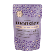 Monster Cat Pouches Senior Ch/Truthahn 85 g (8er-Pack)