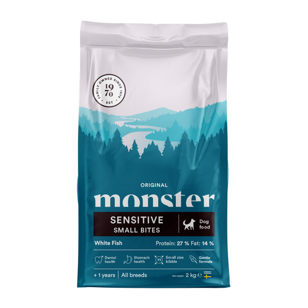 Monster Dog Orig. Sens. Weißfisch Small Bites – 2 kg