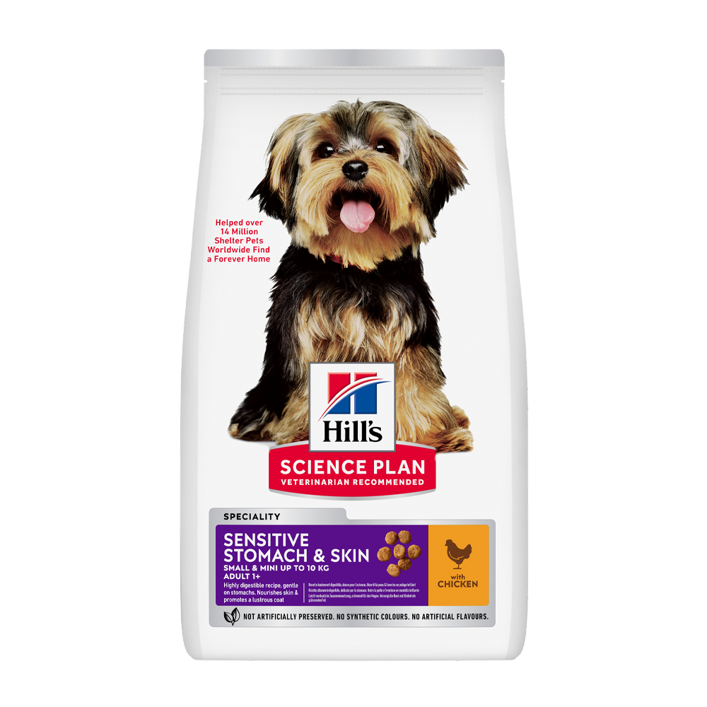 Science Plan Canine Adult Sen.stomach&skin Small&mini Chicken – 1,5 kg