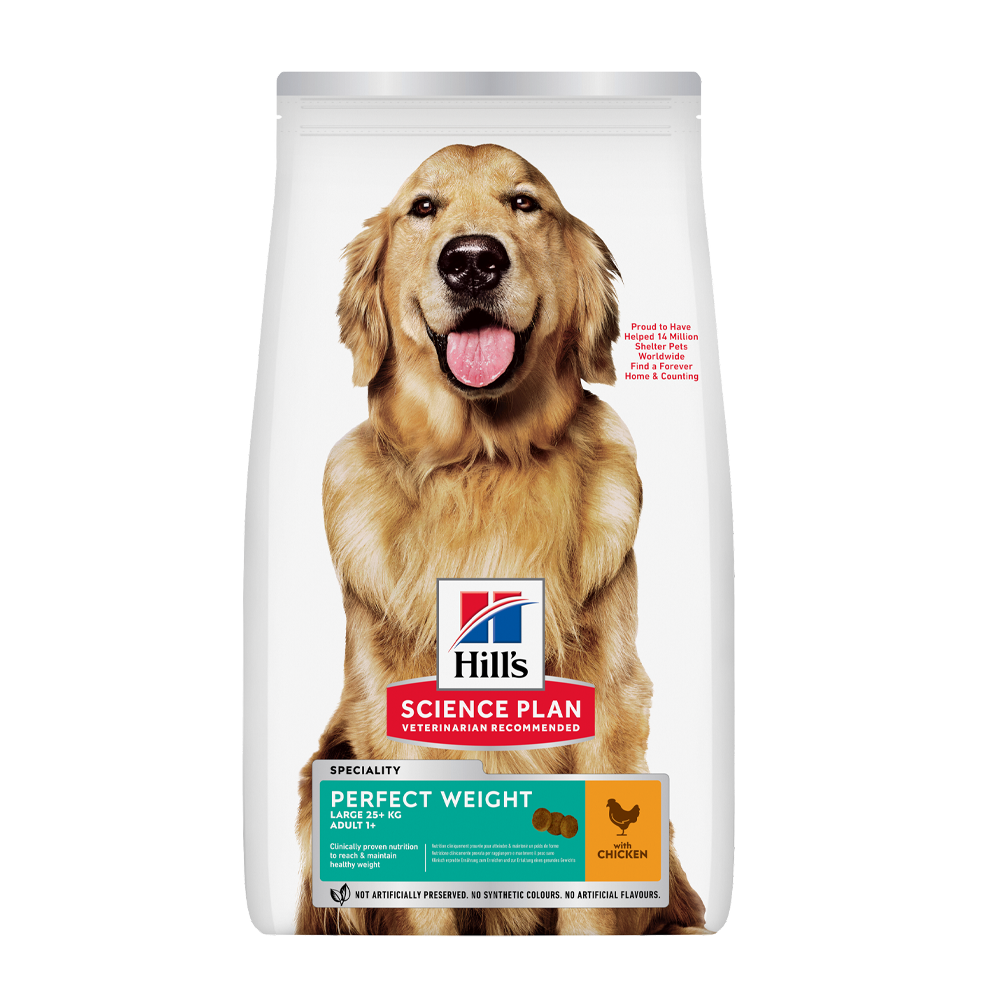 Science Plan Canine Adult Perfect Weight Large Breed Chicken – 12 kg