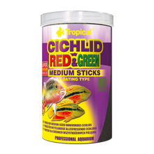 Tropical Ciklid Röd & Grön Sticks Medium - 360 G | Endast 269 kr! - Zoogiganten