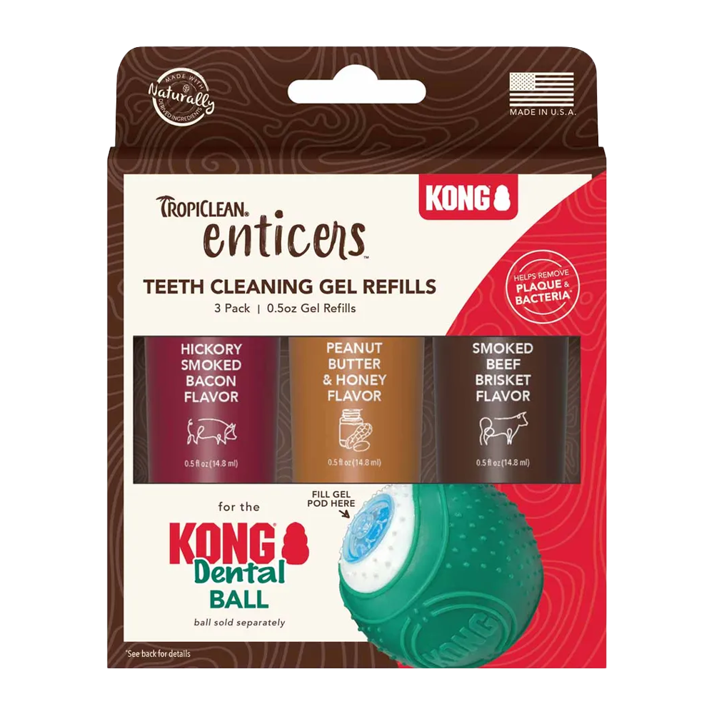 Kong/Tropiclean Refill For Dental Ball 3 - Pack