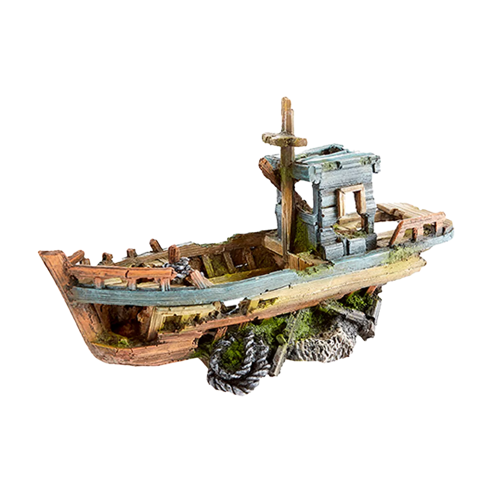 Wrack-Fischerboot – 29,7 x 10,5 x 16,7 cm