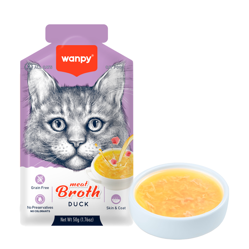 Wanpy Katzenfleischbrühe Ente – 50 g